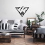 Wallity Mother And Son 4 Escultura de pared en Negro